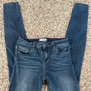 Carly Jean Los Angeles Dark Blue Skinny Jeans